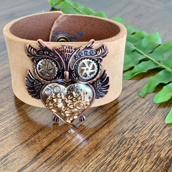 Jewelry - Handcrafted Genuine boho leather cuff bracelet